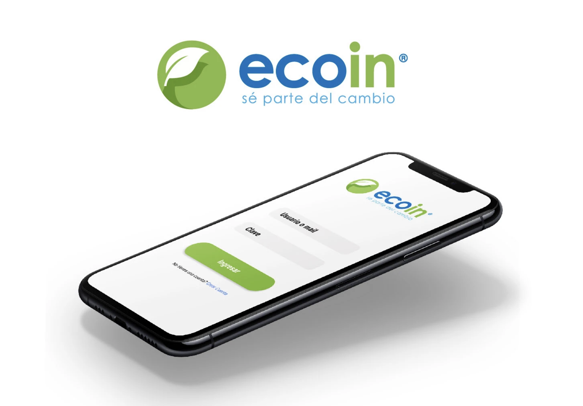 Mockups de la app Ecoin
